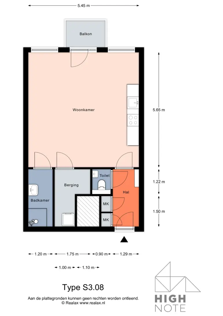 studios te huur op Bodestraat 357